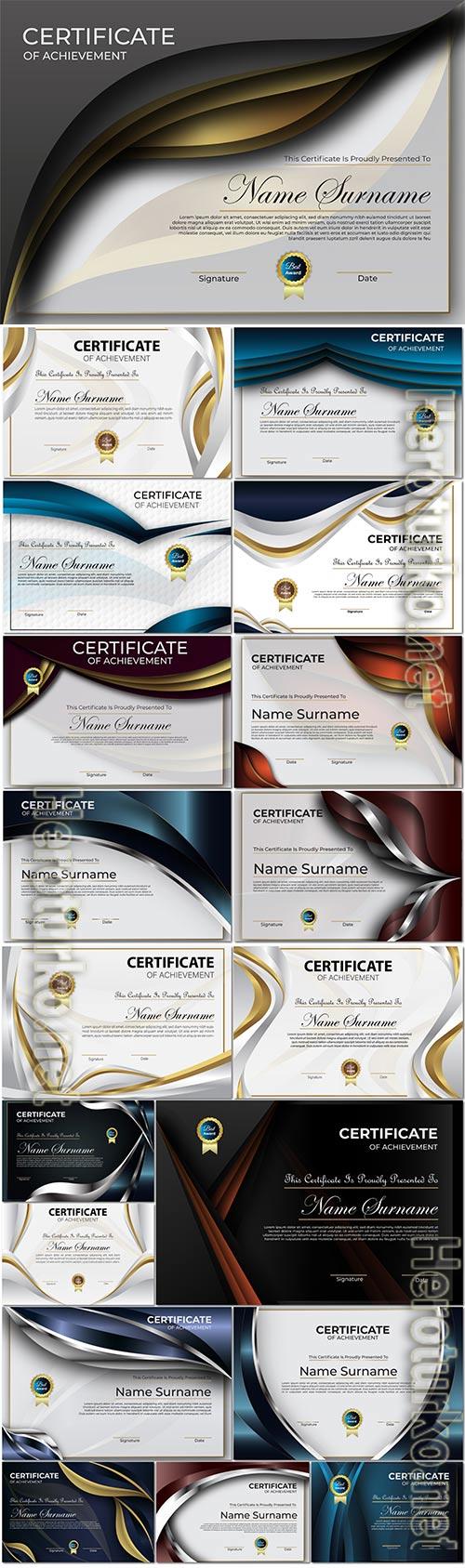 Certificate illustration premium vector Certificate illustration premium vector