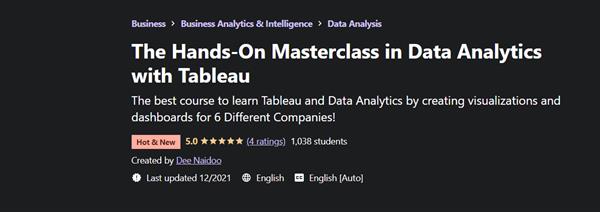 The Hands On Masterclass in Data Analytics with Tableau