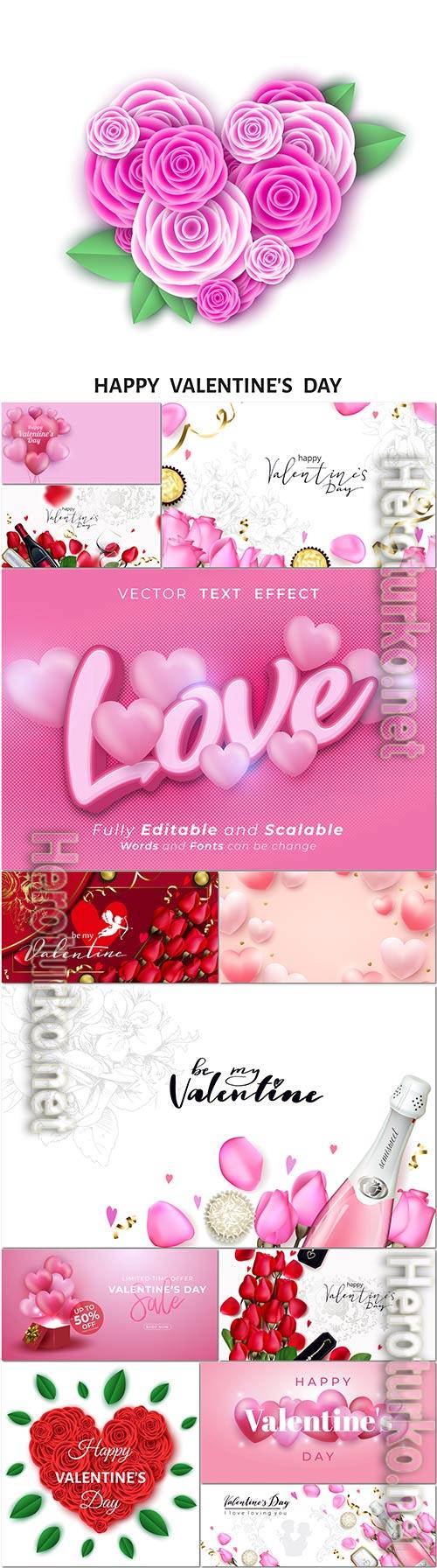 Romantic background with roses for valentine day in vector Romantic background with roses for valentine day in vector