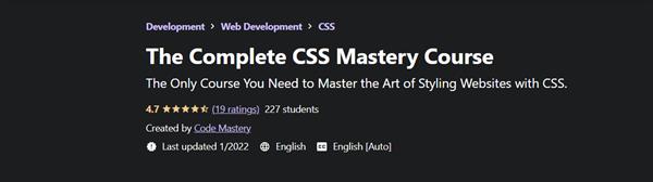 Code Mastery - The Complete CSS Mastery Course