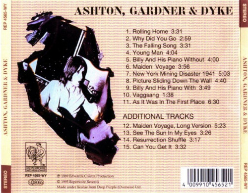Ashton Gardner And Dyke - Ashton Gardner And Dyke (1969) (1995) Lossless