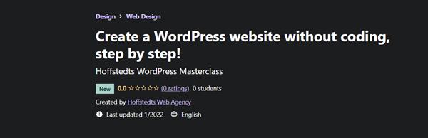 Create a WordPress website without Coding Step by Step