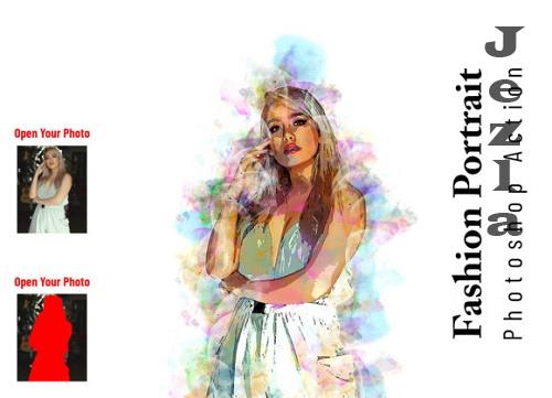 Fashion Portrait Photoshop Action