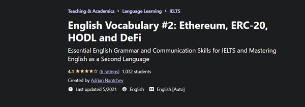 English Vocabulary #2 - Ethereum, ERC-20, HODL and DeFi