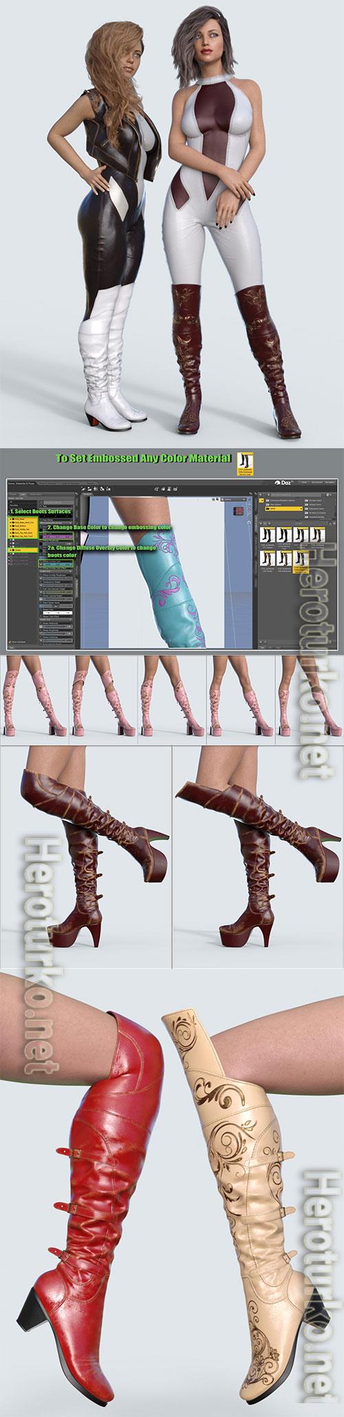 COG Jackboots for Genesis 8 Female