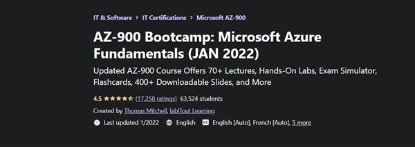 AZ-900 Bootcamp - Microsoft Azure Fundamentals (JAN 2022)