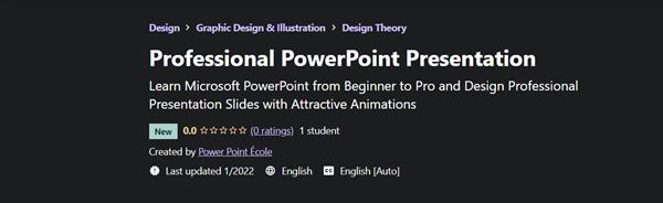 Udemy – Professional PowerPoint Presentation + Slide Design