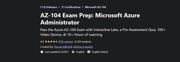 AZ-104 Exam Prep - Microsoft Azure Administrator