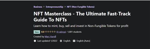 NFT Masterclass – The Ultimate Fast Track Guide To NFTs