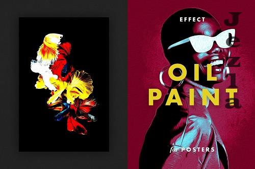 Smudged Paint Effect for Posters - 6788673