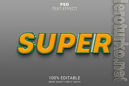 Super editable text effect premium psd Super editable text effect premium psd