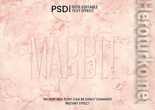 Pink marble text effect PSD Pink marble text effect PSD