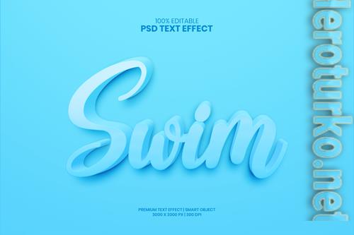Swim fully editable premium psd text effect maker Swim fully editable premium psd text effect maker