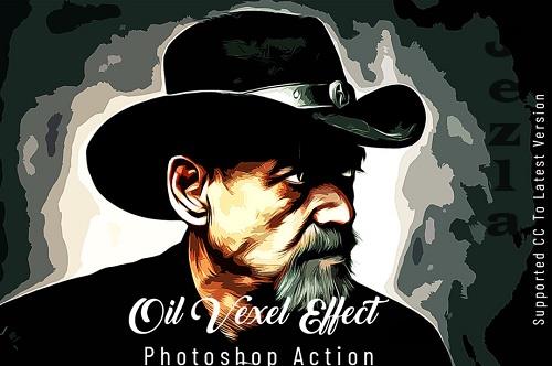 Oil Vexel Effect Photoshop Action