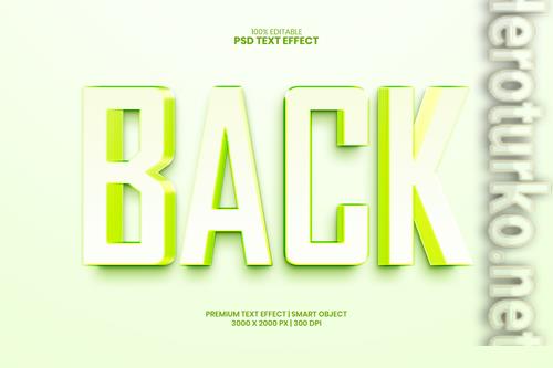 Back fully editable premium psd text effect maker