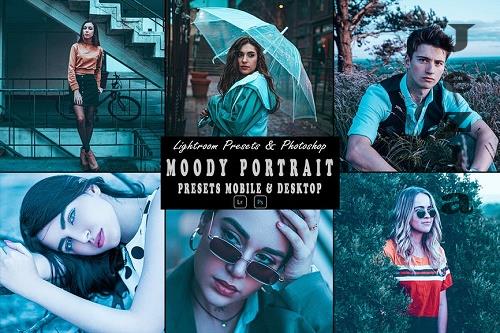 Moody Portrait Photoshop Action & Lightrom Preset