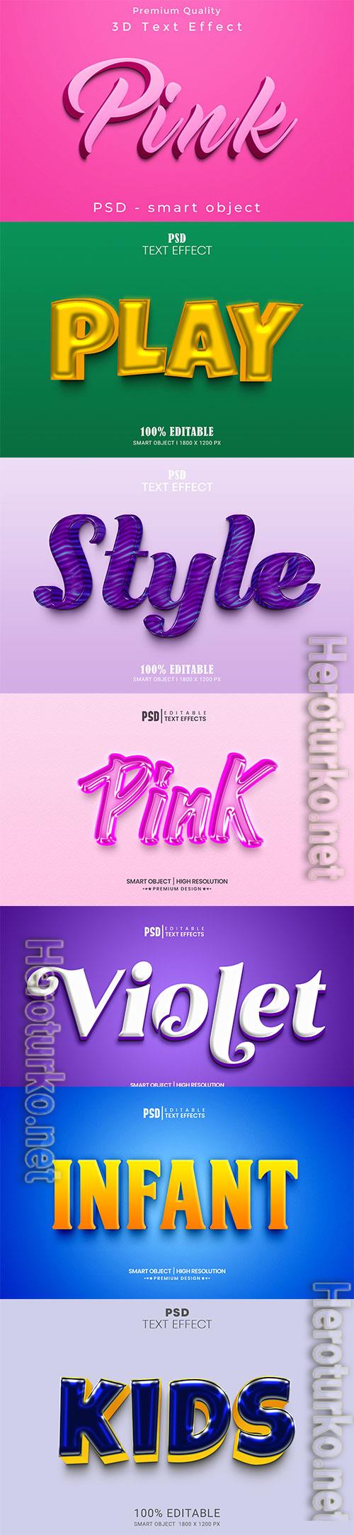 Psd text effect set vol 47