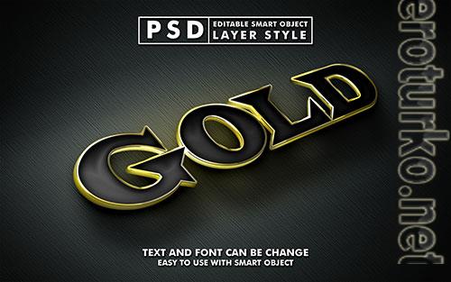 Gold 3d text effect in psd smart object realistic gold texture mock up Gold 3d text effect in psd smart object realistic gold texture mock up