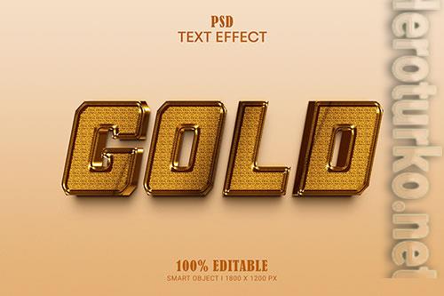 Gold editable text effect premium psd