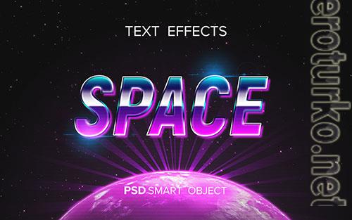 Spase abstract text effect PSD Spase abstract text effect PSD