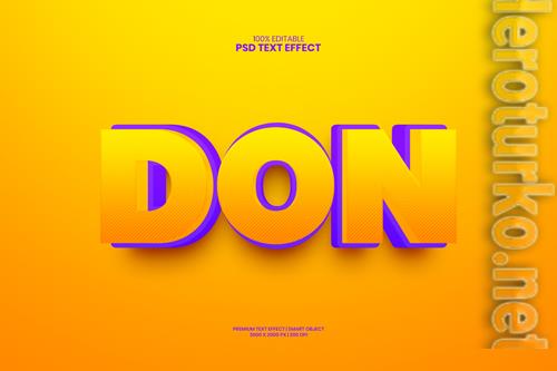 Don fully editable premium psd text effect maker
