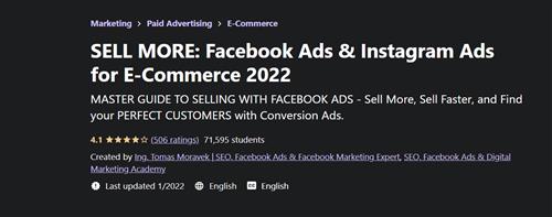 SELL MORE – Facebook Ads & Instagram Ads for E-Commerce 2022