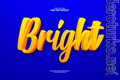 Bright fully editable premium psd text effect maker Bright fully editable premium psd text effect maker