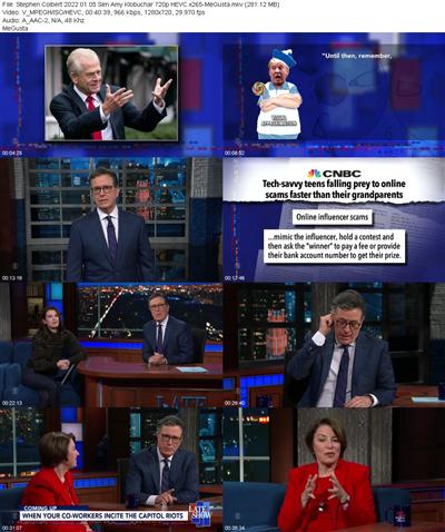 Stephen Colbert 2022 01 05 Sen Amy Klobuchar 720p HEVC x265 