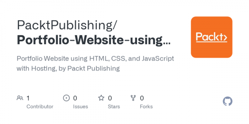 Packt - Portfolio Website using HTML CSS and JavaScript with Hosting