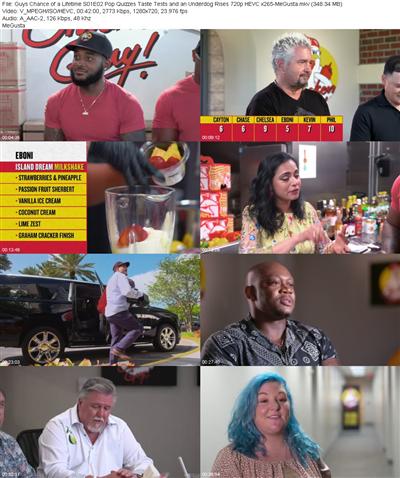 Guys Chance of a Lifetime S01E02 Pop Quizzes Taste Tests and an Underdog Rises 720p HEVC x265 MeG...