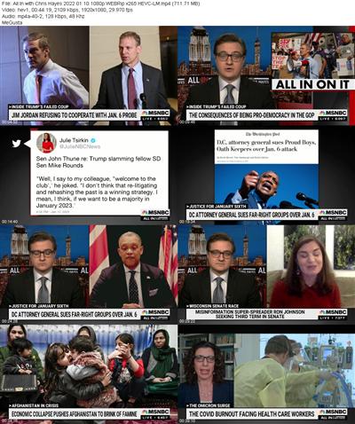 All In with Chris Hayes 2022 01 10 1080p WEBRip x265 HEVC LM