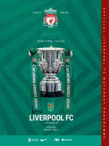 Liverpool FC Programmes - vs Arsenal CC - 13 January 202