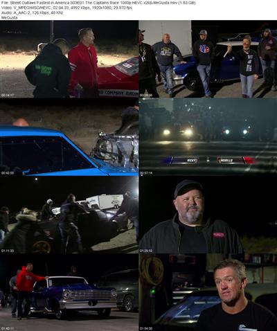 Street Outlaws Fastest in America S03E01 The Captains Race 1080p HEVC x265 