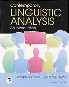 Contemporary Linguistic Analysis An Introduction