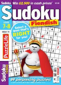 PuzzleLife Sudoku Fiendish - 01 January 2022