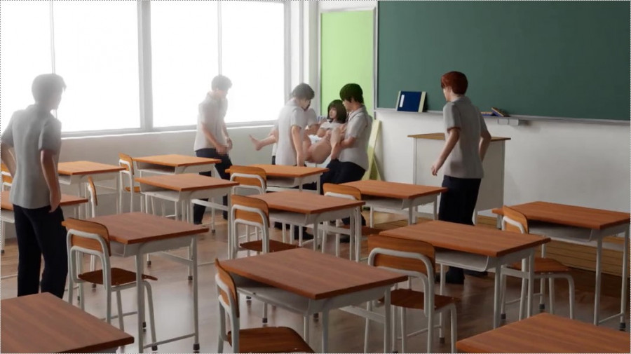 [Academy] Classroom Gangbang Over Lunch - Yunonon