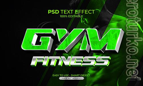 Gym fitness text effect psd Gym fitness text effect psd