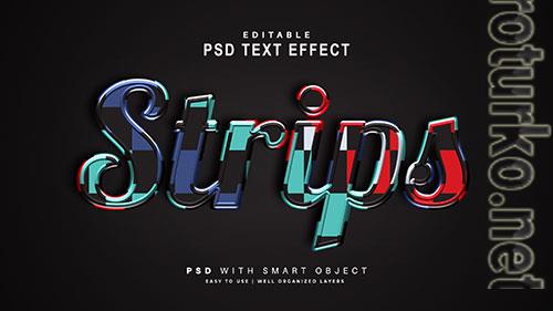 Strips text effect editable text smart object