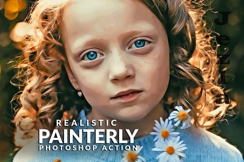 Realistic Painterly Photoshop Action