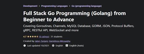 Udemy - Full Stack Go Programming (Golang) from Beginner to Advance