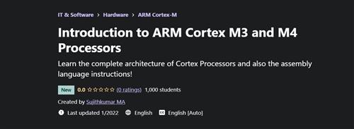 Udemy - Introduction to ARM Cortex M3 and M4 Processors