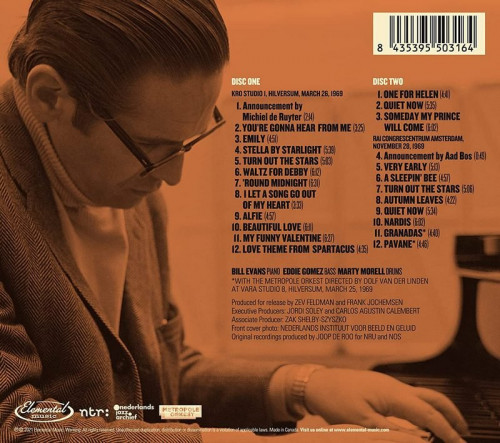 Bill Evans - Behind The Dikes: The 1969 Netherlands Recordings [2021] 2CD Lossless