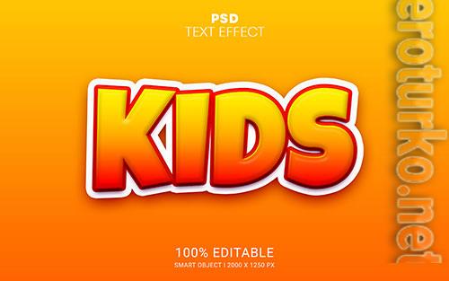 Kids psd editable text effect Kids psd editable text effect