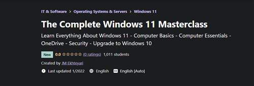 Udemy - The Complete Windows 11 Masterclass