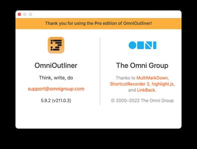 OmniOutliner Pro 5.9.2 Multilingual macOS
