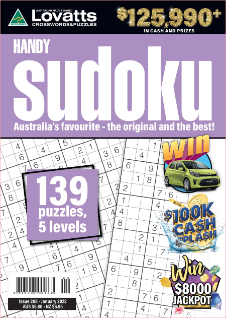 Lovatts Handy Sudoku - February 2022