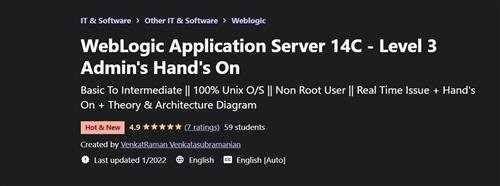 WebLogic Application Server 14C - Level 3 Admin's Hand's On
