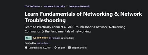 Udemy – Learn Fundamentals of Networking & Network Troubleshooting