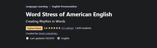 Udemy - Word Stress of American English