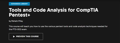 Rishalin Pillay - Tools and Code Analysis for CompTIA Pentest+